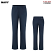 Navy - Dickies Women's Relaxed Fit Straight Leg Women's Industrial Flat Front Pant #FP92NV