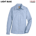 Light Blue - Dickies FL254 Women's Oxford Shirt - Long Sleeve Stretch #L254LB