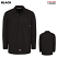 Black - Dickies Men's Long Sleeve Industrial Cotton Work Shirt #L307BK