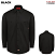 Black - Dickies Men's Long Sleeve Industrial Work Shirt #L535BK