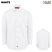 White - Dickies Men's Long Sleeve Industrial Work Shirt #L535WH