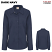 Dark Navy - Dickies Women's Industrial Long Sleeve Work Shirt #L5350DN