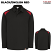 Black/English Red - Dickies LL606 Men's Polo Shirt - Team Performance Long Sleeve #LL66BR