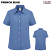 French Blue - Dickies Women's Short Sleeve Stretch Oxford Shirt #S254FB