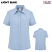 Light Blue - Dickies Women's Short Sleeve Stretch Oxford Shirt #S254LB