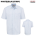 Blue/White Stripe - Dickies Short Sleeve Button-Down Oxford Shirt #SSS46B