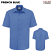 French Blue - Dickies Men's Short Sleeve Button-Down Oxford Shirt #SSS46F