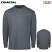 Charcoal - Dickies Men's Long Sleeve Heavyweight Crew Neck #WL50CH