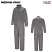 Medium Gray - Bulwark ExcelFR Deluxe Mandarin Collar Coveralls #CEB2GY