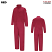 Red - Bulwark ExcelFR Deluxe Mandarin Collar Coveralls #CEB2RD