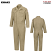 Khaki - Bulwark ExcelFR Deluxe Contractor Coveralls #CED2KH