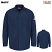 Navy - Bulwark Button Front Long Sleeve Work Shirt #SEW2NV