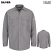 Silver Gray - Bulwark Button Front Long Sleeve Work Shirt #SEW2SY
