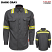 Dark Gray - Bulwark QS50 Men's IQ Series Enhanced Visibility Long Sleeve Shirt - Comfort Woven Lightweight #QS50EV