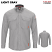 Light Gray - Bulwark QS52 Men's Comfort Woven Shirt - iQ Series Long Sleeve Light Weight #QS52LG