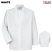White - Red Kap Gripper-Front Short Butcher Coat No Pocket #0416WH