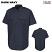 Dark Navy - Horace Small Men's New Dimension Poplin Short Sleeve Uniform Shirt #HS1208