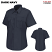 Dark Navy - Horace Small HS126 Women's New Dimension Poplin Short Sleeve Uniform Shirt #HS1266