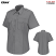 Gray - Horace Small HS126 Women's New Dimension Poplin Short Sleeve Uniform Shirt #HS1267