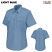 Light Blue - Horace Small HS126 Women's New Dimension Poplin Short Sleeve Uniform Shirt #HS1268