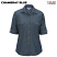Chambray Blue - Edwards Women's Chambray Roll-Up Long Sleeve Shirt # 5298-413
