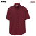 Wine - Edwards Men's Poplin Short Sleeve Shirt # 1230-063