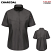 Charcoal - Red Kap SX45 Women's Short Sleeve Work Shirt - Performance Pro with OilBlok + MIMIX #SX45CH
