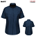 Navy - Red Kap SX45 Women's Short Sleeve Work Shirt - Performance Pro with OilBlok + MIMIX #SX45NV