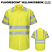 Fluorescent Yellow/Green - Red Kap SY24AB Men's Work Shirt - Hi-Visibility Short Sleeve Ripstop Type R, Class 3 #SY24AB