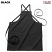 Black - Edwards 9043 3-Pocket Twill Bib Apron #9043-010