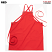 Red - Edwards 9043 3-Pocket Twill Bib Apron #9043-012