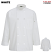 White - Edwards 3363 Mesh Back Chef Coat - 10-Buttons #3363-000
