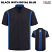 Black with Royal Blue Mesh Accent - Red Kap SY46MP Mopar Men's Short Sleeve Technician Shirt - OilBlok Technology #SY46MP