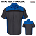 Royal Blue / Charcoal - Red Kap SY24SU Men's Subaru Short Sleeve Technician Shirt #SY24SU