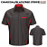 Charcoal / Black With Red Striping -
