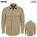 Khaki - Bulwark STG4 Men's Flex Knit Button Down Long Sleeve Shirt - Flame-Resistant #STG4KH