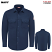 Navy - Bulwark STG4 Men's Flex Knit Button Down Long Sleeve Shirt - Flame-Resistant #STG4NV