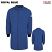 Royal Blue - Bulwark KNC2 Men's Lab Coat with Knit Cuffs - Flame Resistant #KNC2RB