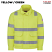 Yellow / Green - Bulwark JMJ6 Men's Lined Bomber Jacket - Hi-Visibility Flame Resistant #JMJ6HV