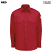 Red - Bulwark Nomex IIIA Deluxe Snap Front Long Sleeve Shirts # SNS2RD