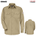 Khaki - Bulwark SMU4 Men's Uniform Shirt - Lightweight Flame-Resistant #SMU4KH