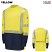 Yellow - Bulwark SMB2HN Men's Hi-Visibility Colorblock T-shirt - Lightweight Long Sleeve #SMB2HN