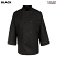 Black - Chef Designs Eight-Button Black Chef Coat #KT76BK