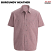 Burgundy Heather - Edwards 1039 - Men's Chambray Shirt - Melange Ultra-Light Short Sleeve #1039-973