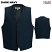 Dark Navy - Edwards 4398 Men's Ottoman Trim Vest #4398-017