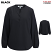 Black - Edwards 5275 Women's Open V-Neck Blouse - Long Sleeve #5275-010