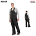 Black - Berne Men's Deluxe Insulated Quilt Lined Bib Overall # B415BK