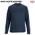 Navy Agate Heather - Edwards 3482 Point Grey Men's Double Knit Quarter Zip Pullover #3482-416