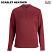Scarlet Heather - Edwards 3482 Point Grey Men's Double Knit Quarter Zip Pullover #3482-606