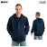 Navy - Berne FRSZ19 Flame Resistant Zippered Front Hooded Sweatshirt #FRSZ19NV